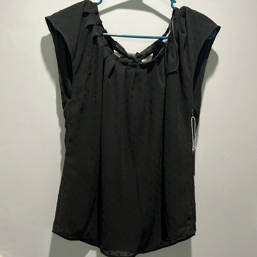 Lauren Conrad Pleated Neck Blouse